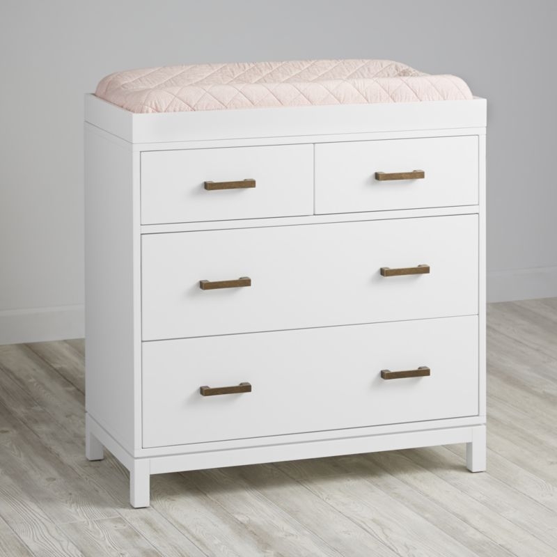 Kids Parke White 4-Drawer Chest - Image 1