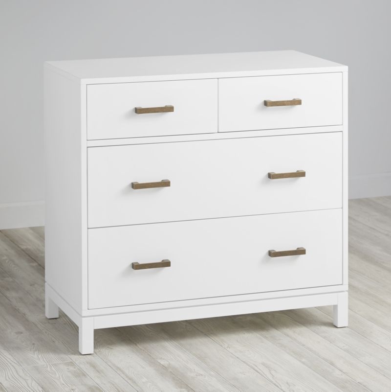 Kids Parke White 4-Drawer Chest - Image 2