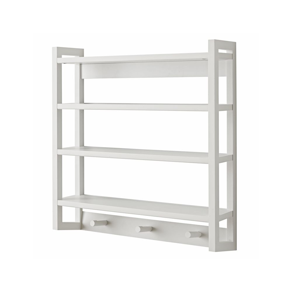 Beaumont White Wall Rack - Image 0