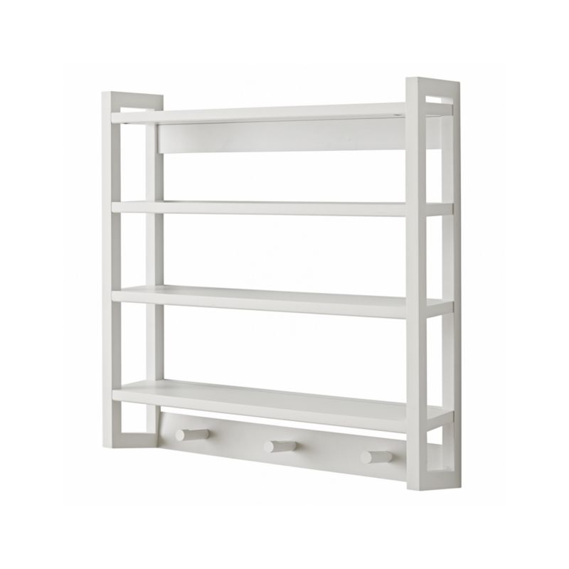 Beaumont White Wall Rack - Image 1