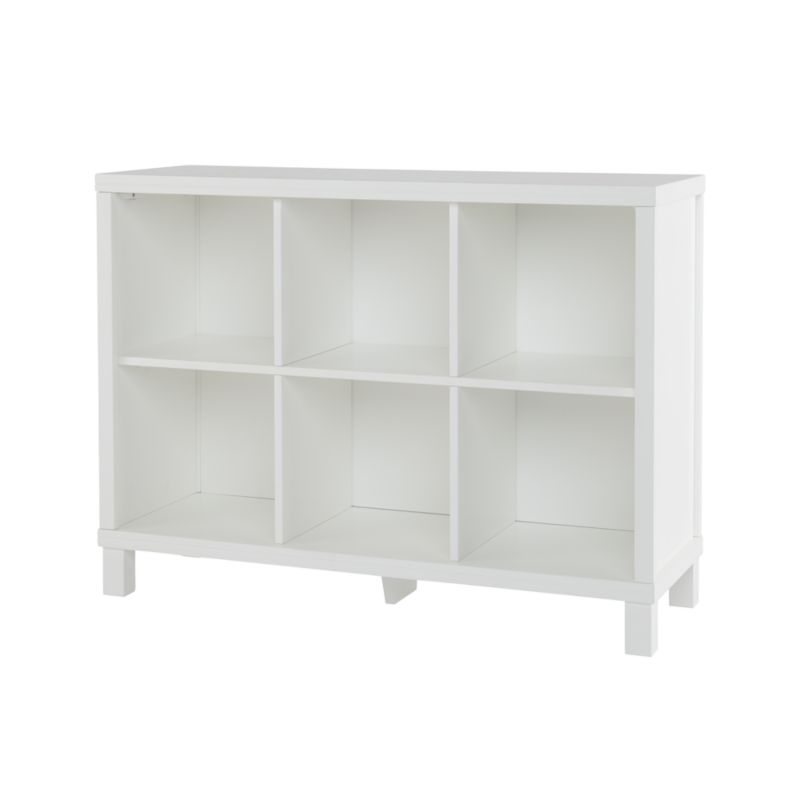 White 6-Cube Bookcase - Image 3