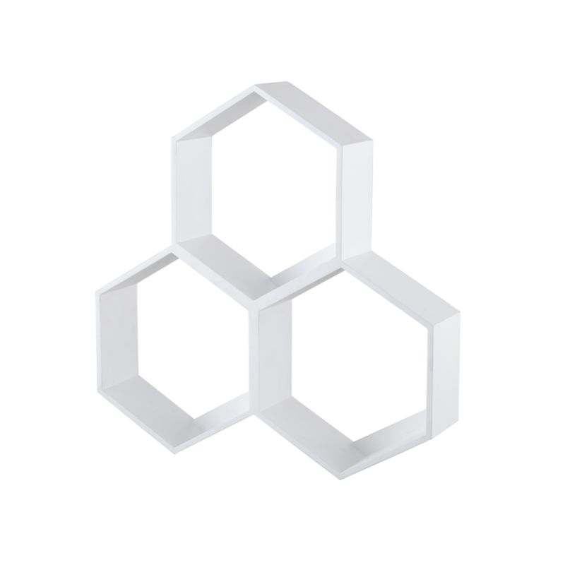 Honeycomb White Hexagon Shelf - Image 10