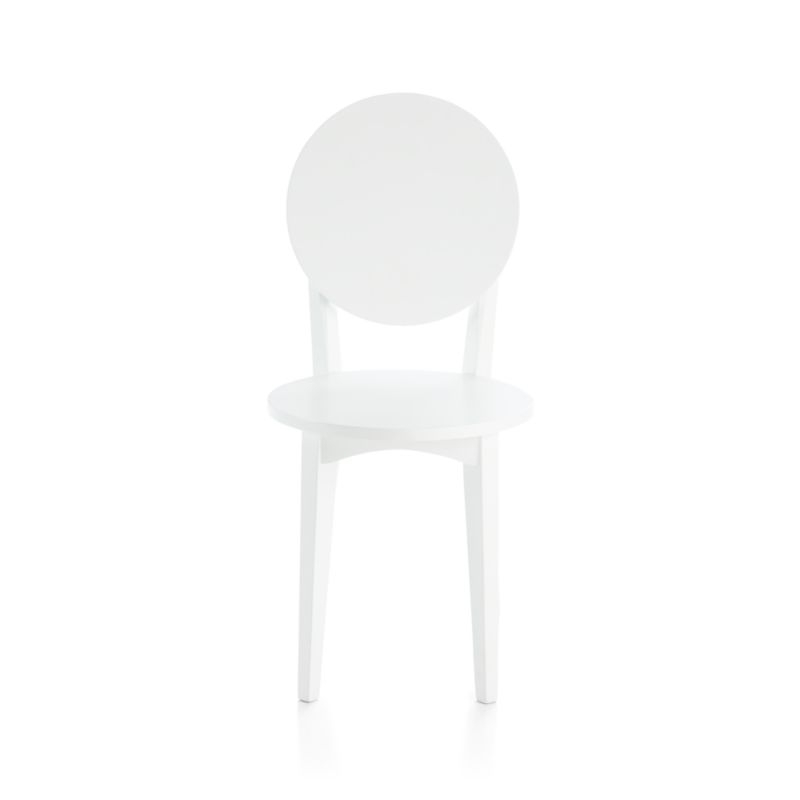Kids Double Dot White Desk Chair - Image 2