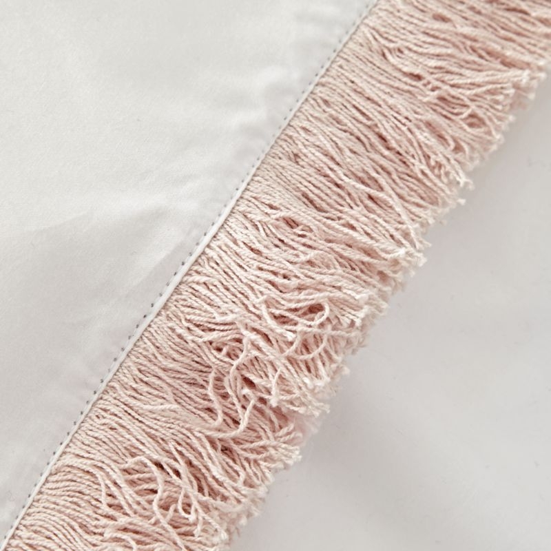 Genevieve Gorder Organic Pink Tassel Queen Sheet Set - Image 1