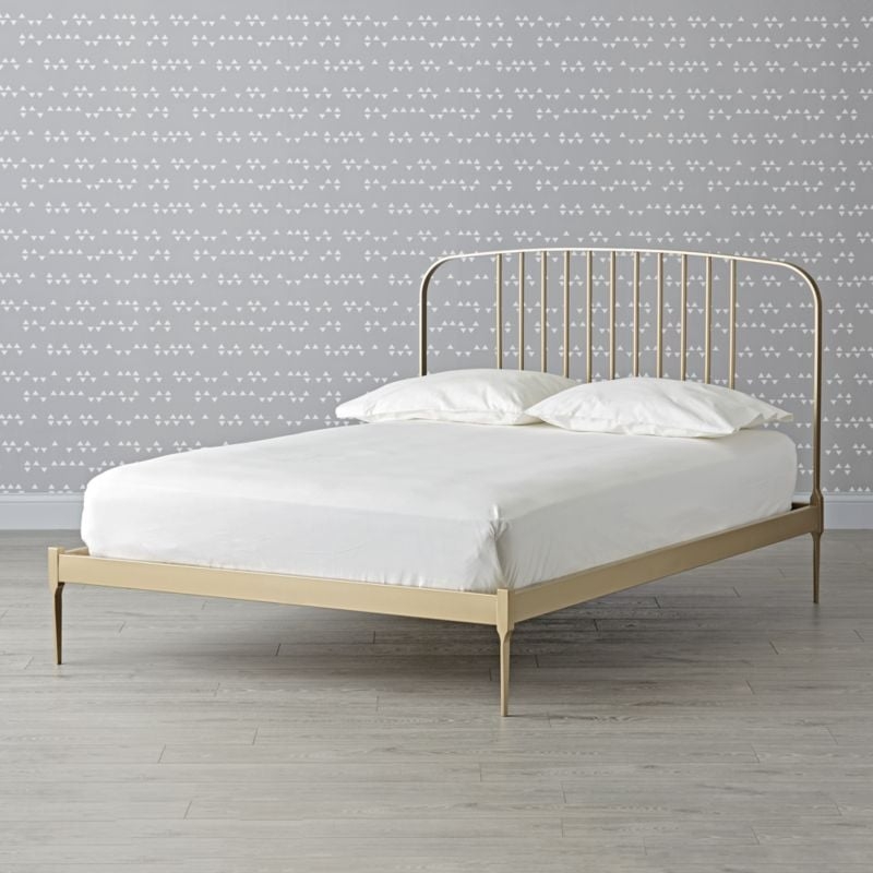 Larkin Gold Metal Twin Bed - Image 6
