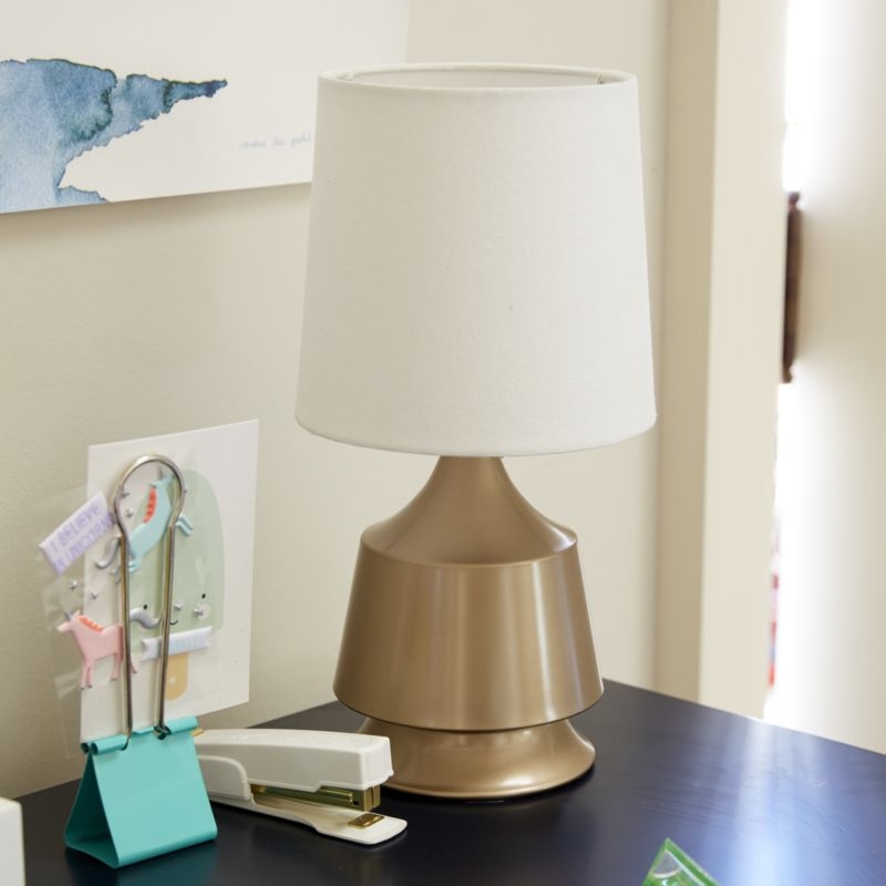 Gold Tabletop Touch Lamp - Image 6