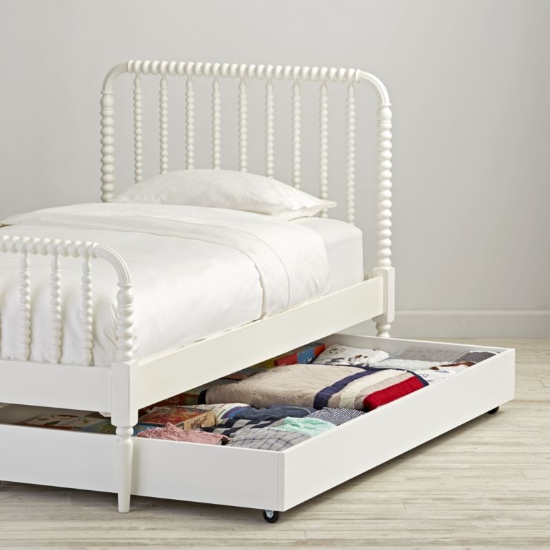 Jenny Lind White Trundle Bed - Image 1