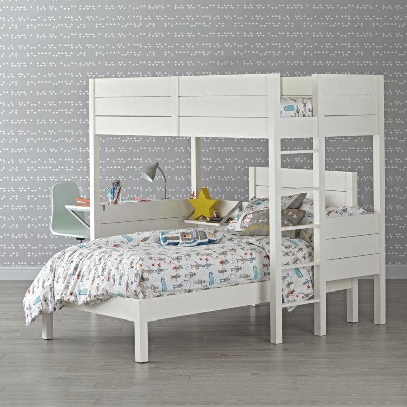 Parke White Wood Kids Twin Loft Bed - Image 1