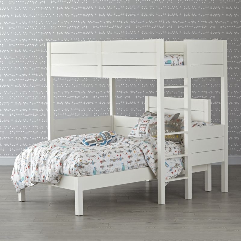 Parke White Wood Kids Twin Loft Bed - Image 3