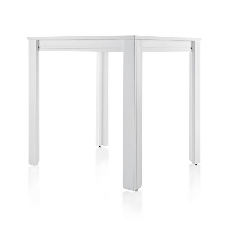 Small Adjustable White Kids Table, Tall Legs - Image 1