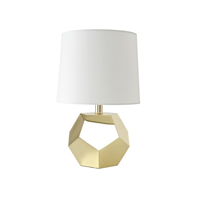 Geometric Gold Lamp - Image 2