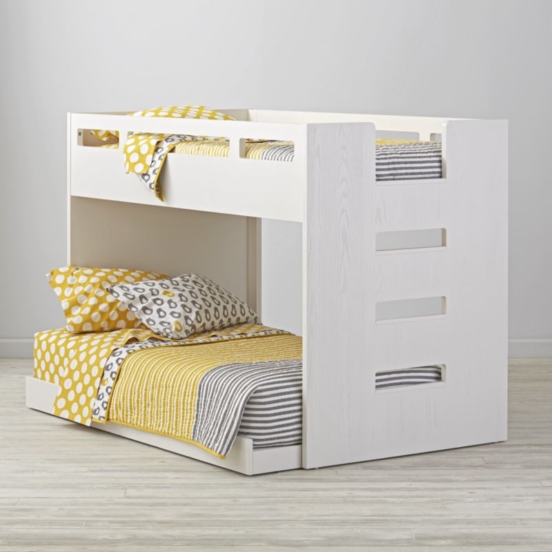 Abridged White Glaze Kids Twin Trundle Bed - Image 3
