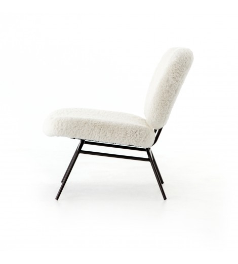 AMANDA ACCENT CHAIR, IVORY - Image 1