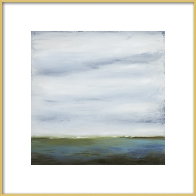 Emerald Waters by Tricia Strickfaden- Framed Art-24''x24'' - Image 0