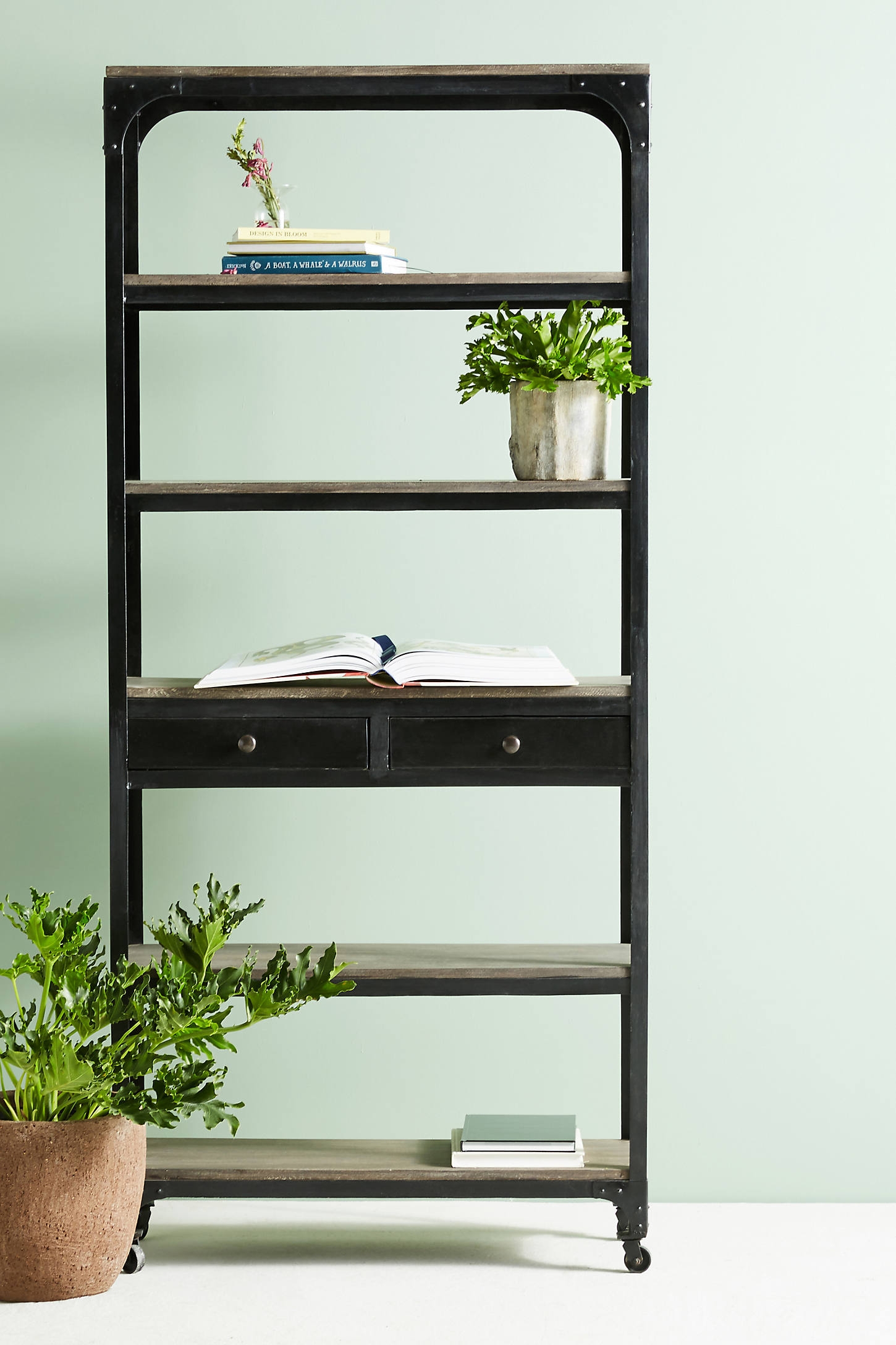 Decker Five-Shelf Bookshelf - Image 0