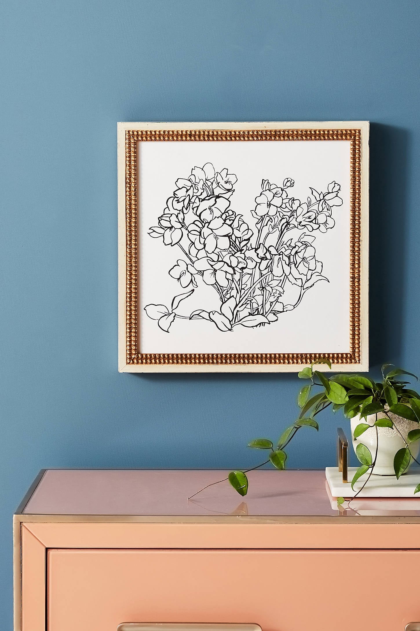 Winter Flower Wall Art By Artfully Walls in Black Size S - Image 0