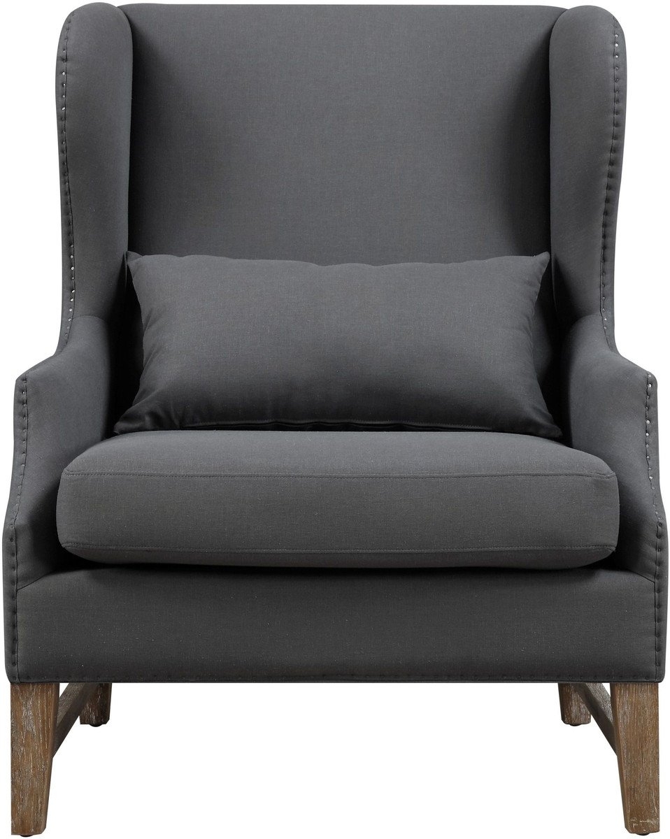 Daphne Morgan Linen Wing Chair - Image 0