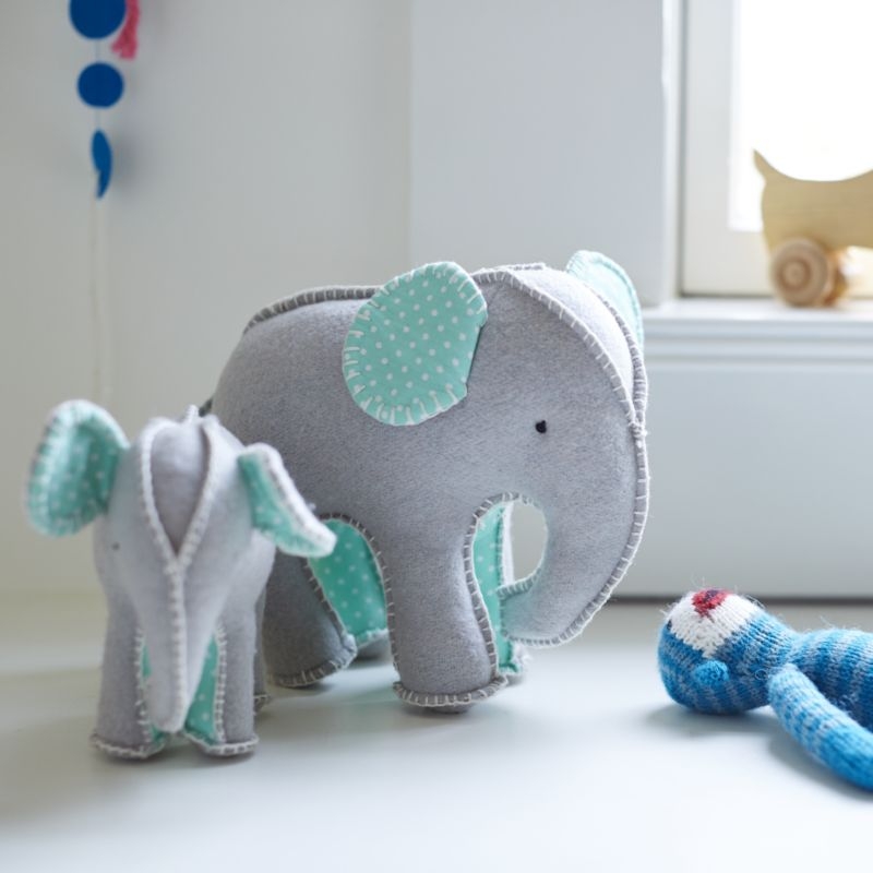 Elephant Stuffed Animals, Set of 2 - Image 3