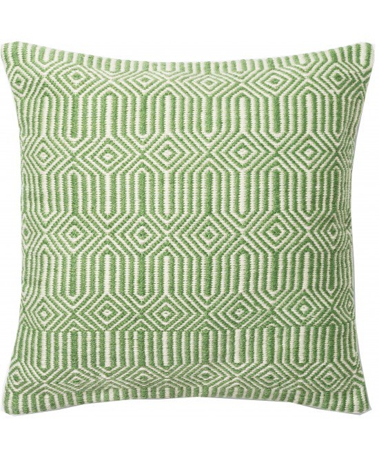 P0339 INDOOR/OUTDOOR PILLOW, GREEN - 22" x 22" - Polyester Filled - Image 0