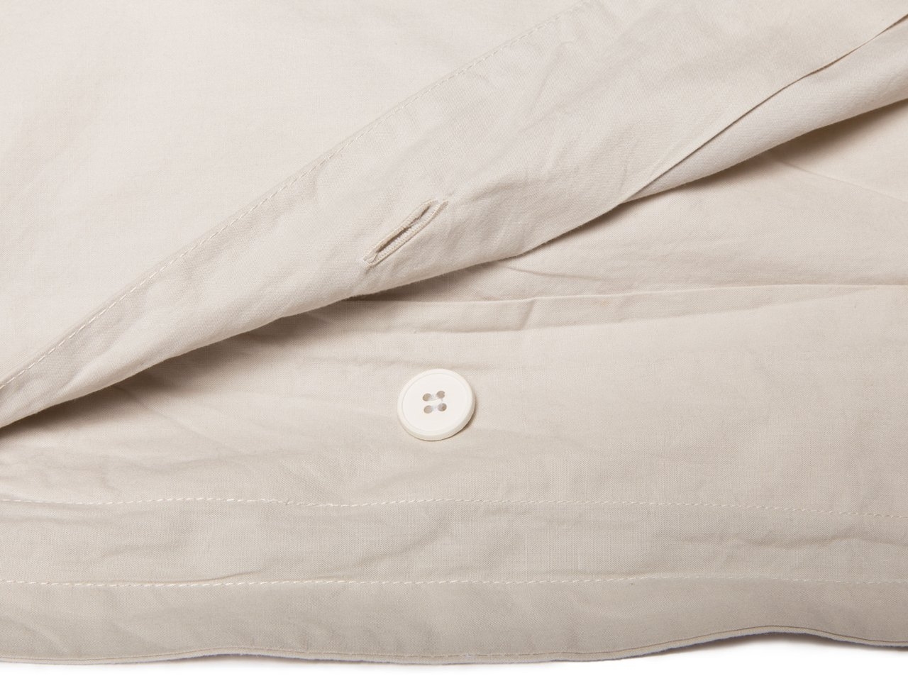 Percale Duvet Cover - King - Sand - Image 1
