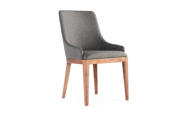 Gaston Mid Century Modern Dining Chair - Bark Grey - Image 0