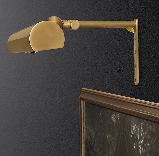 MODERN PICTURE LIGHT SCONCE - Brass - Image 1
