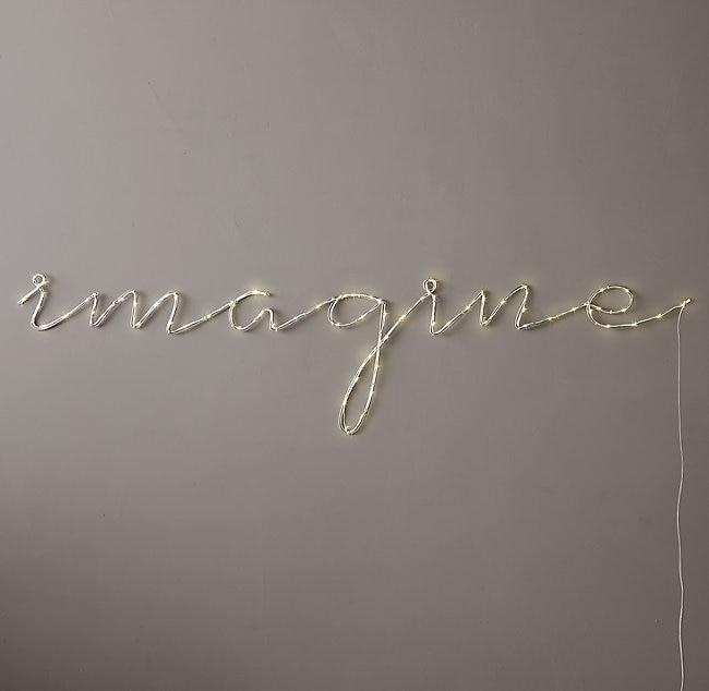 STARRY LIGHT WALL DÉCOR - "IMAGINE" - Image 0
