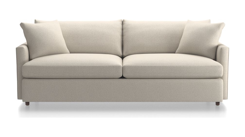 Lounge II Petite 93" Sofa Taft, Cement - Image 0