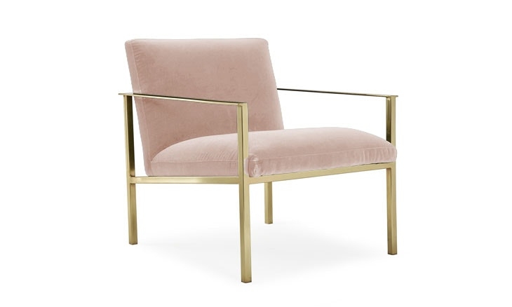 Pink Orla Mid Century Modern Accent Chair - Key Largo Blush - Image 0