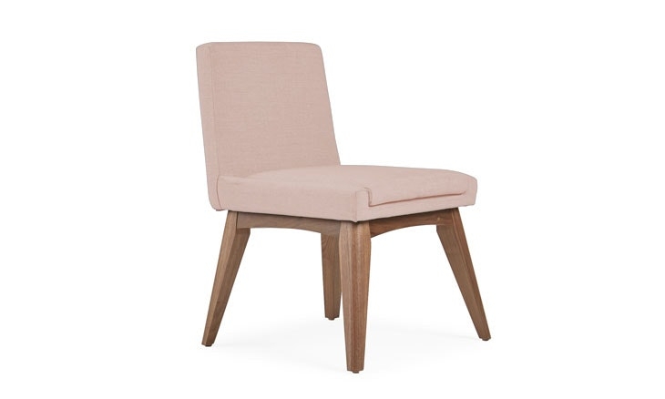 Pink Spencer Mid Century Modern Dining Chair - Mixology Blush - Walnut - Image 0