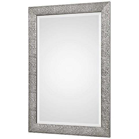 Mossley Metallic Silver Wall Mirror - Image 1