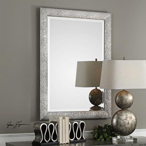 Mossley Metallic Silver Wall Mirror - Image 2