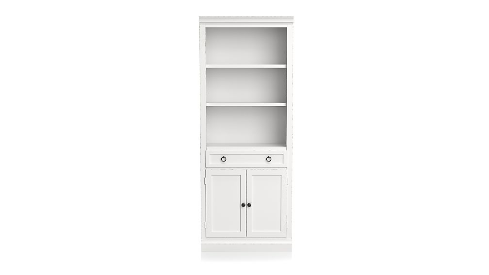 Cameo White Middle Storage Bookcase - Image 0