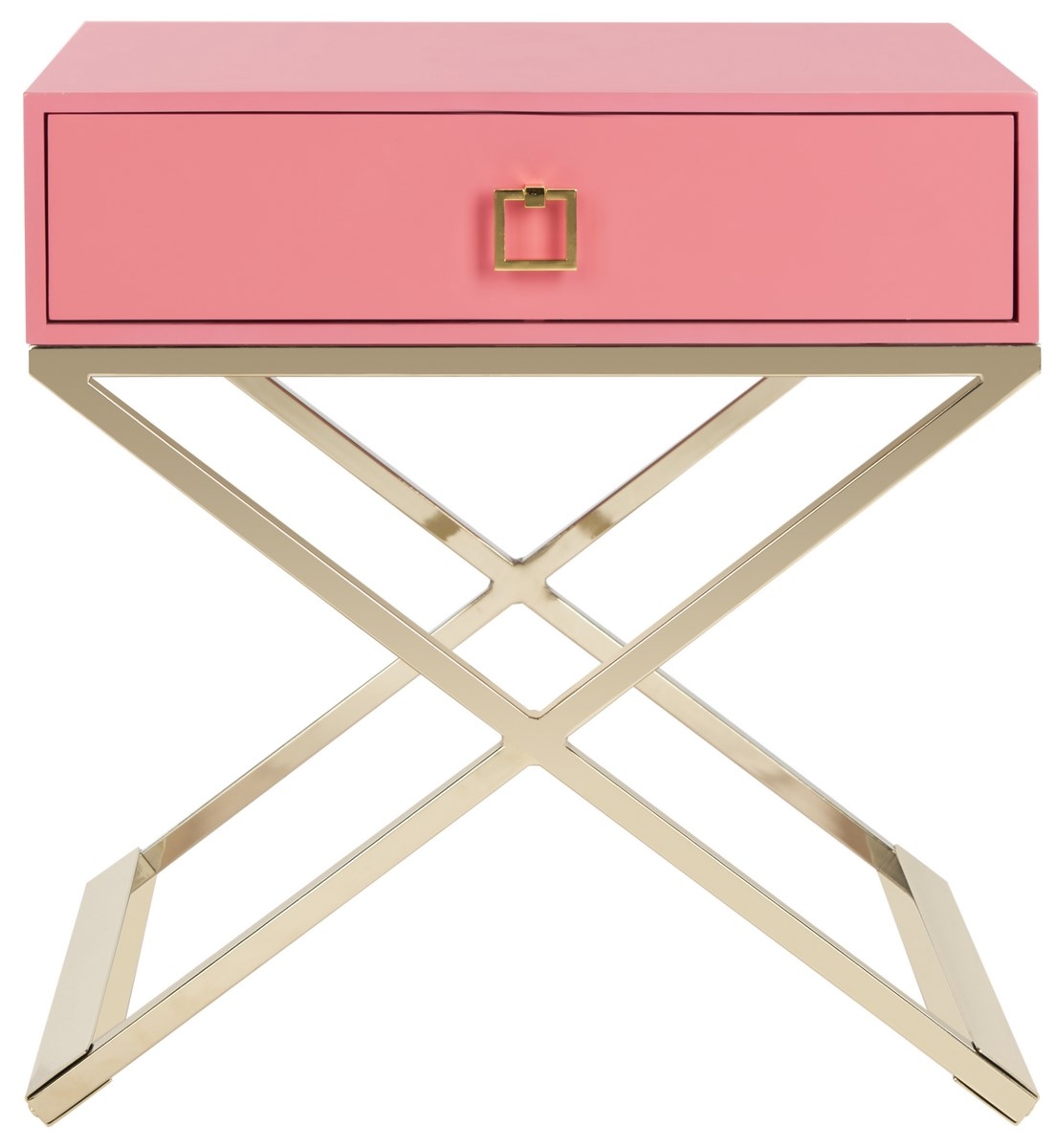 Zarina Side Table - Pink - Safavieh - Image 0