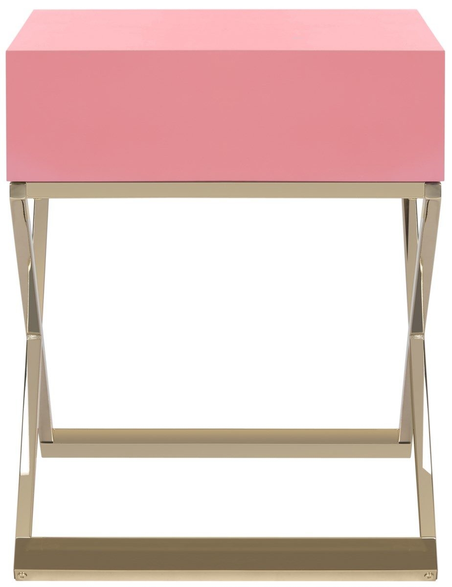Zarina Side Table - Pink - Safavieh - Image 4