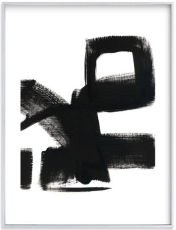 Untitled 1 Art Print - 18" x 24" - brushed silver frame - white border - Image 0