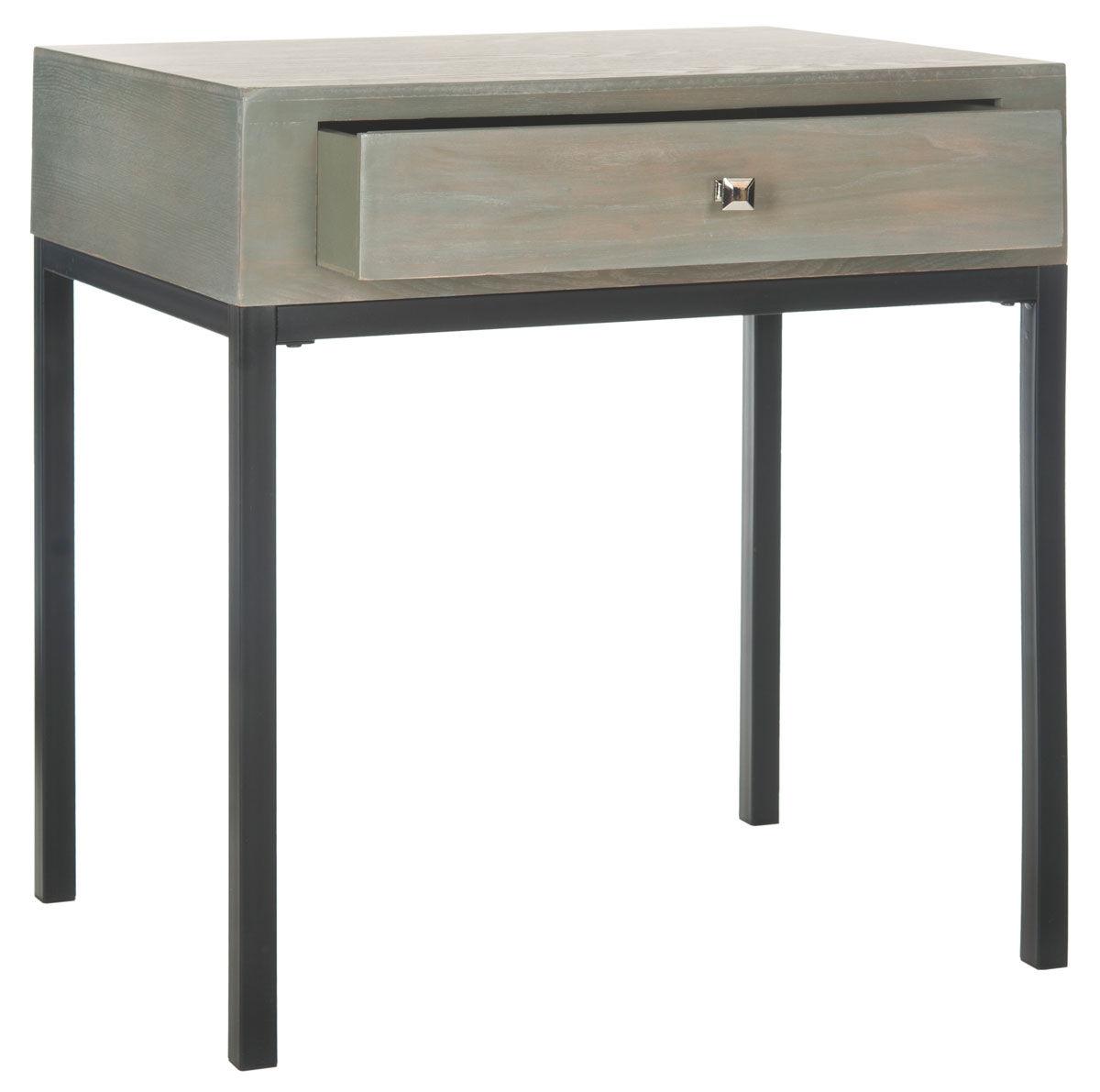 Adena End Table With Storage Drawer - French Grey - Arlo Home - Image 1