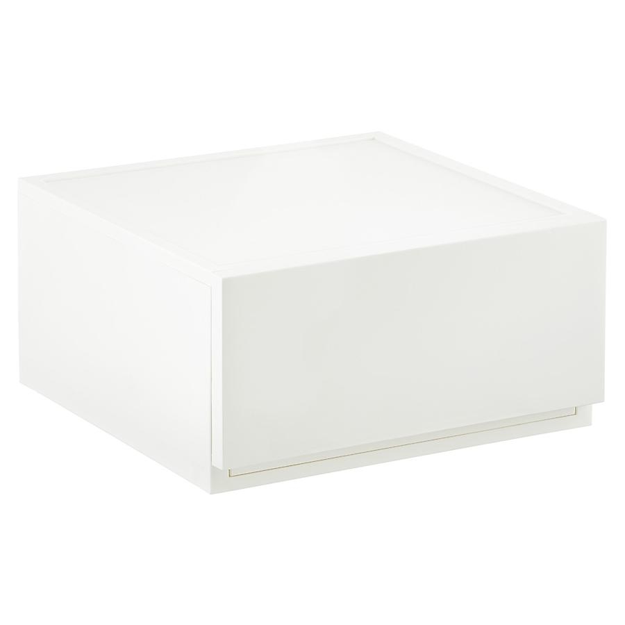 Wide Opaque Modular Stackable Drawer White - Image 0