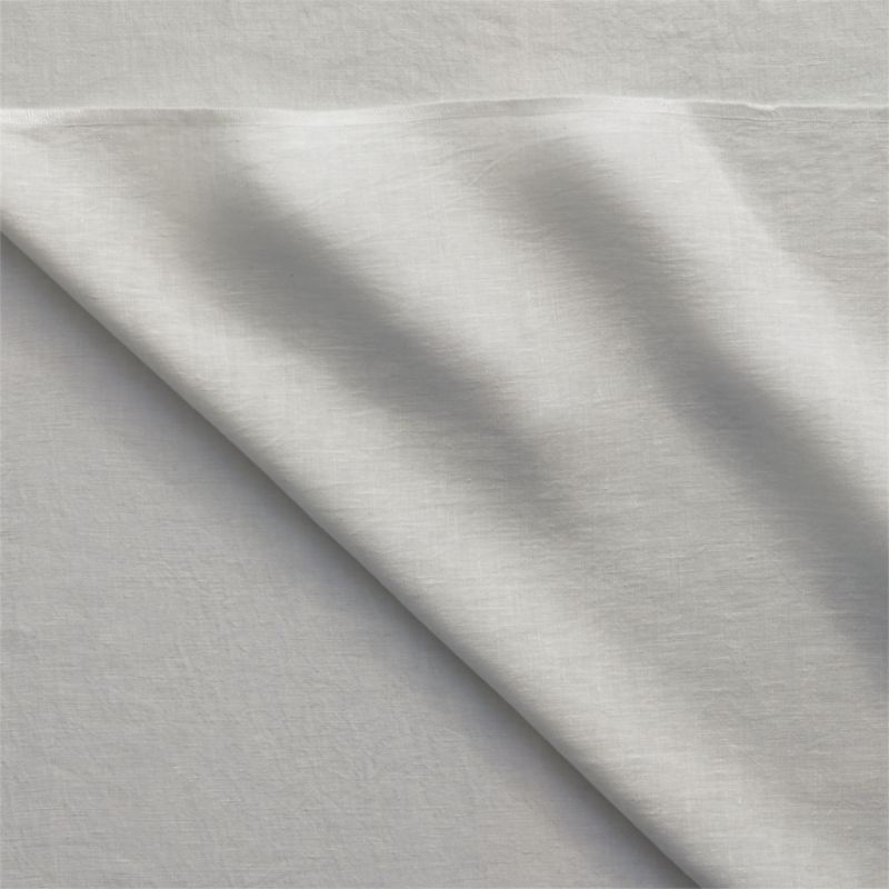 White linen curtain panel 48"x96" - Image 5