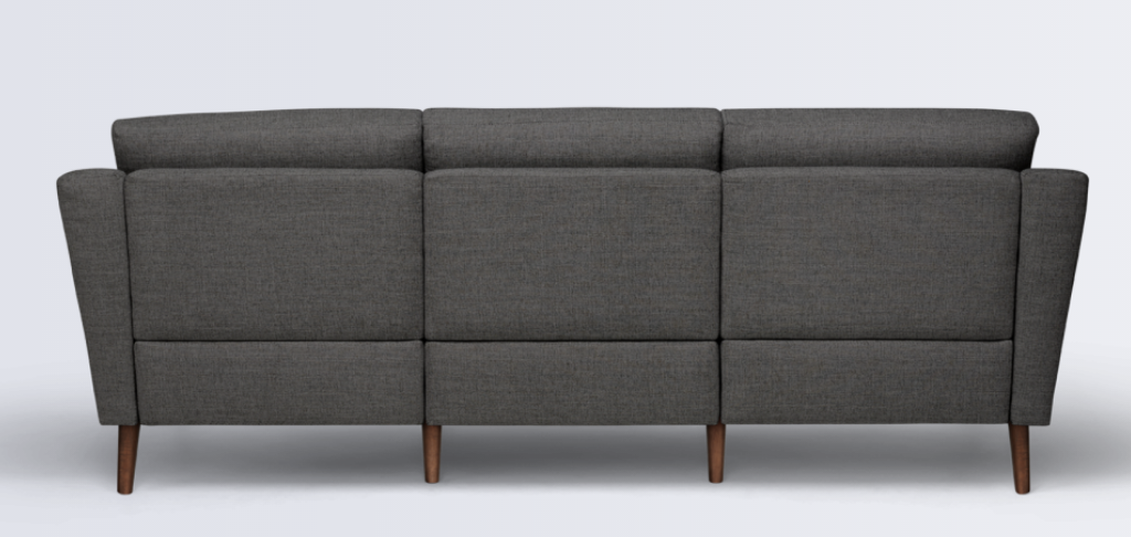 Nomad Sofa Sectional - charcoal - dark wood legs - low arms - Image 2