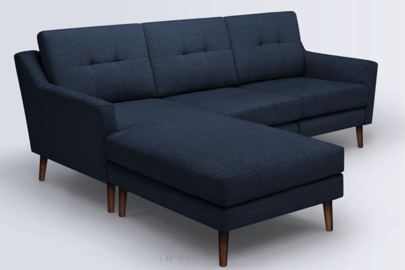 Chaise Sofa in Navy Blue - Image 0