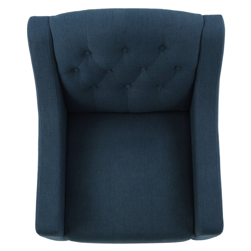 Decker Tufted Armchair / Dark Blue - Image 3