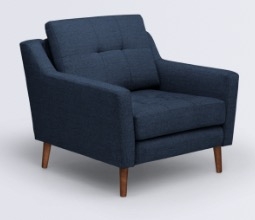 Nomad Armchair in Navy Blue - Image 1