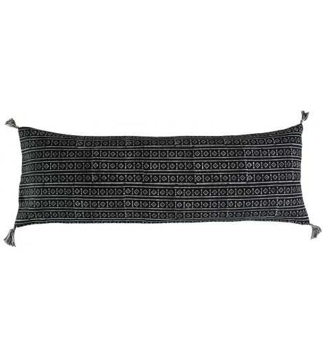 Addis Lumbar Pillow, Black - Image 0