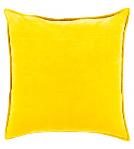 Maxen Pillow - Canary Yellow - 18" x 18" - Polyester Filled - Image 0