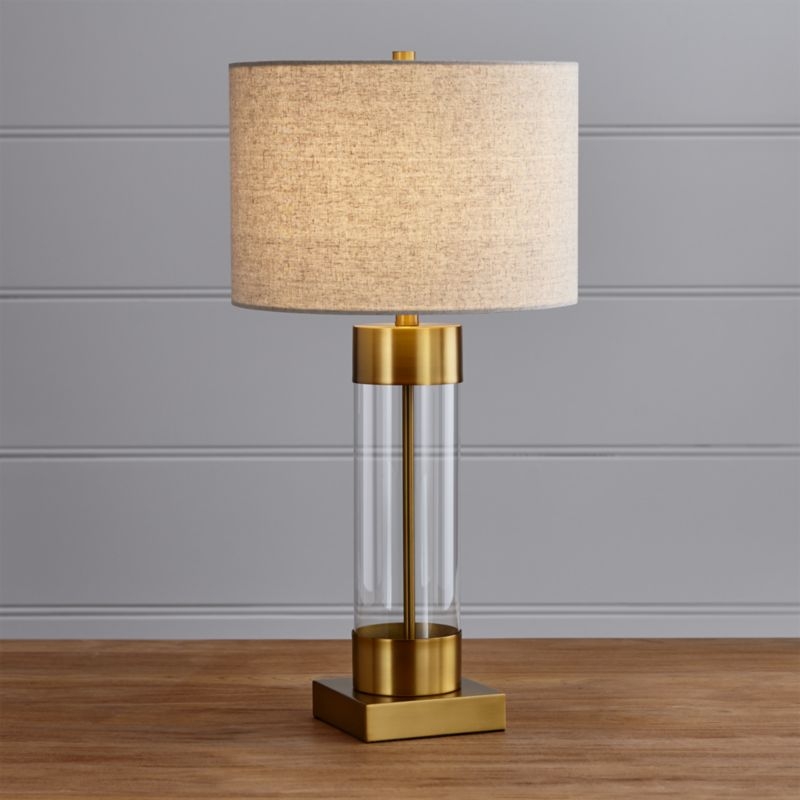 Avenue Brass Table Lamp with USB Port, Set of 2 - Image 1