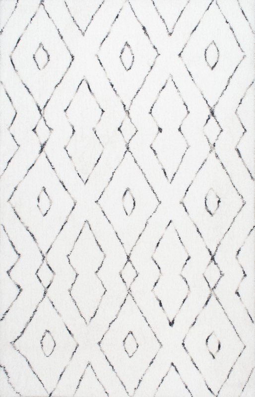 Peraza Hand-Tufted White Area Rug - Image 0