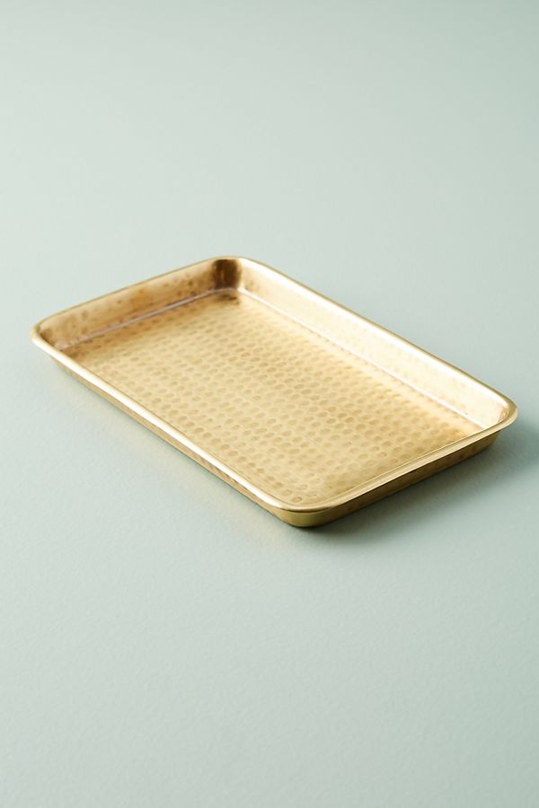 Hammered Brass Bath Collection-tray - Image 0