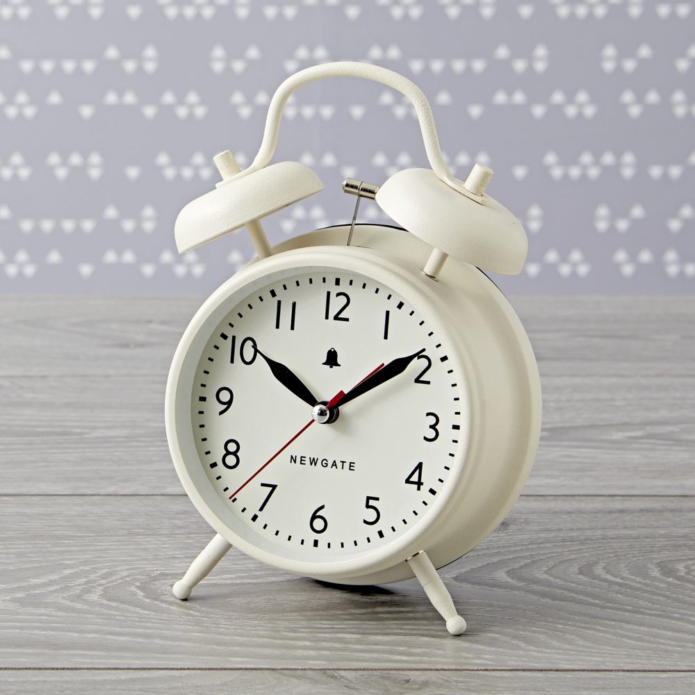 White Retro Alarm Clock - Image 0