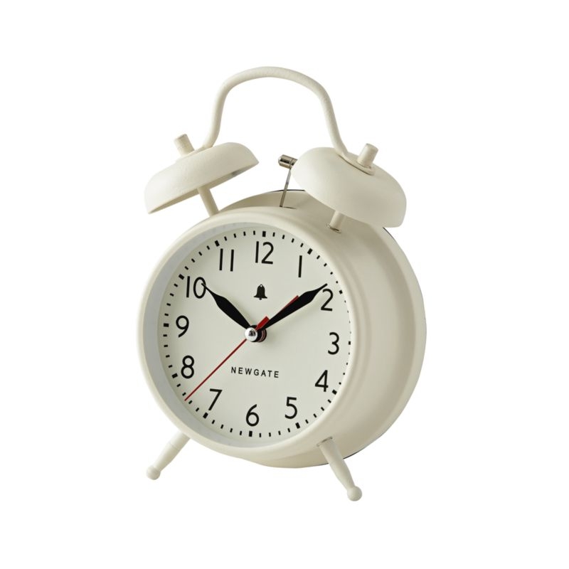 White Retro Alarm Clock - Image 2
